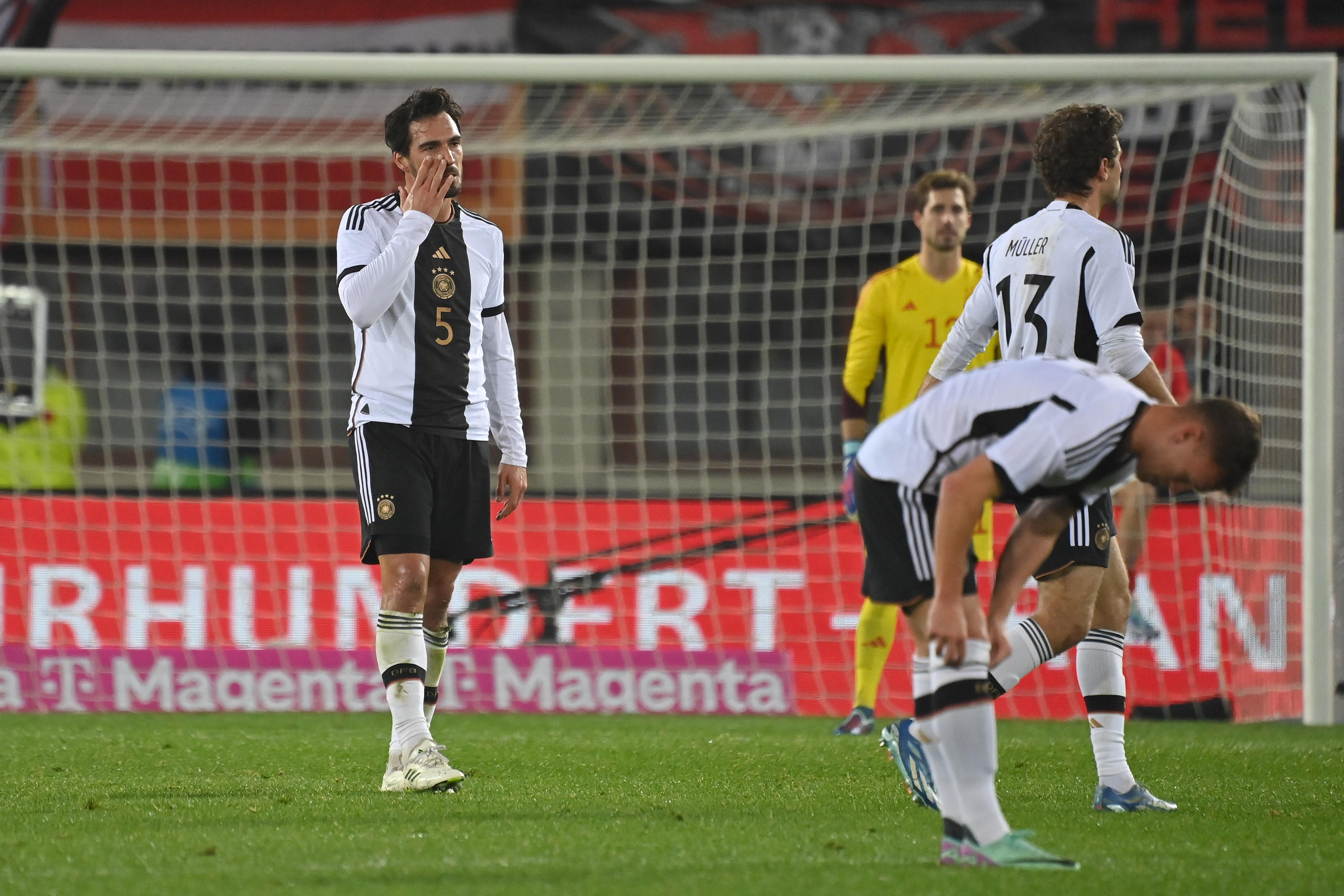 Enttäuschte DFB-Spieler