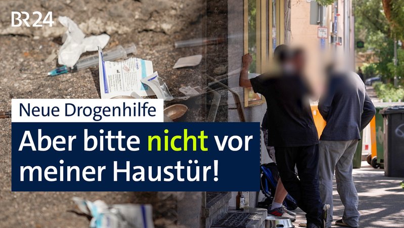Gebrauchte Spritzen und Drogenabhängige am Augsburger Helmut-Haller-Platz | Bild: BR Gebrauchte Spritzen und Drogenabhängige am Augsburger Helmut-Haller-Platz