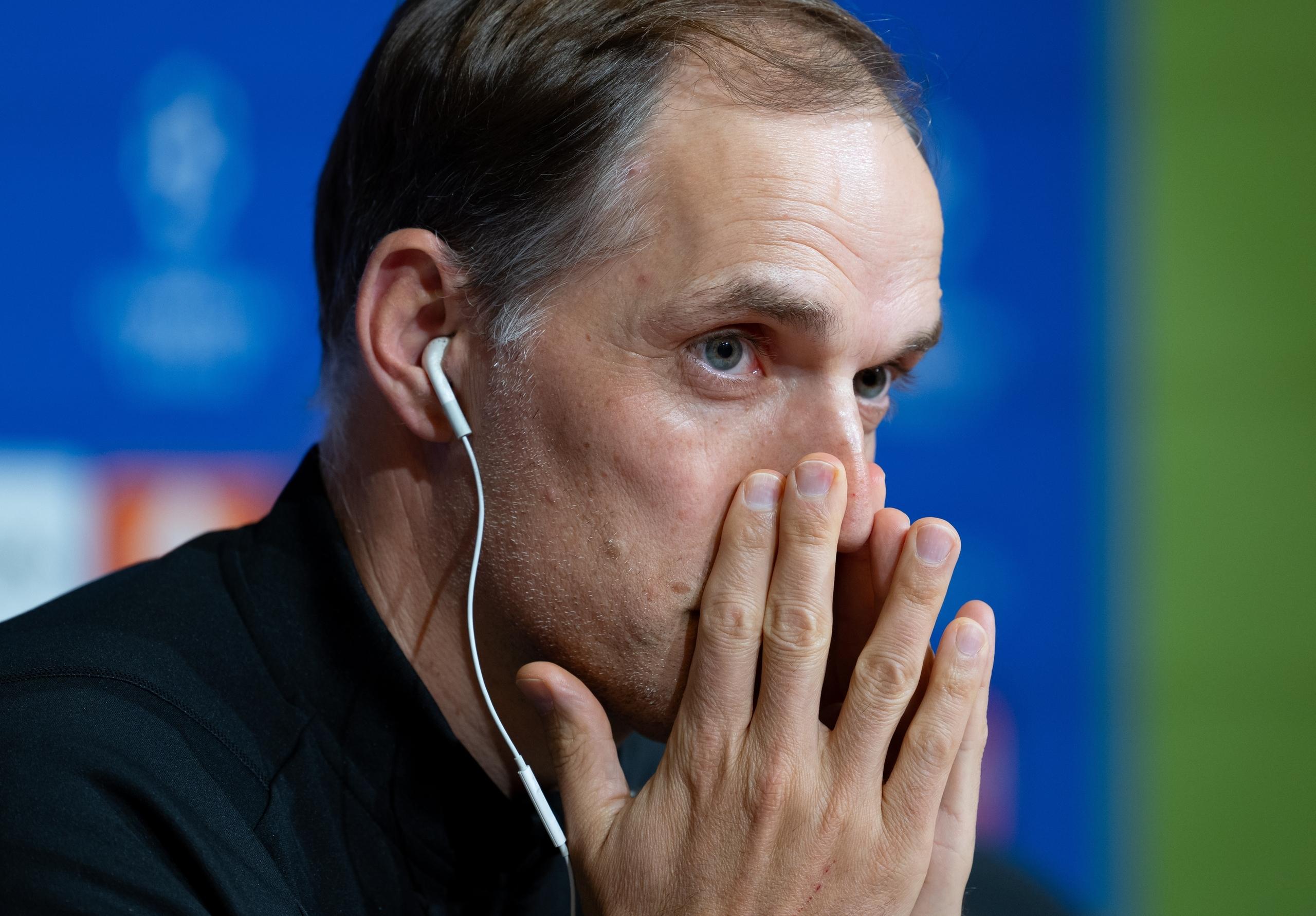 Thomas Tuchel auf der Pressekonferenz vor Real Madrid