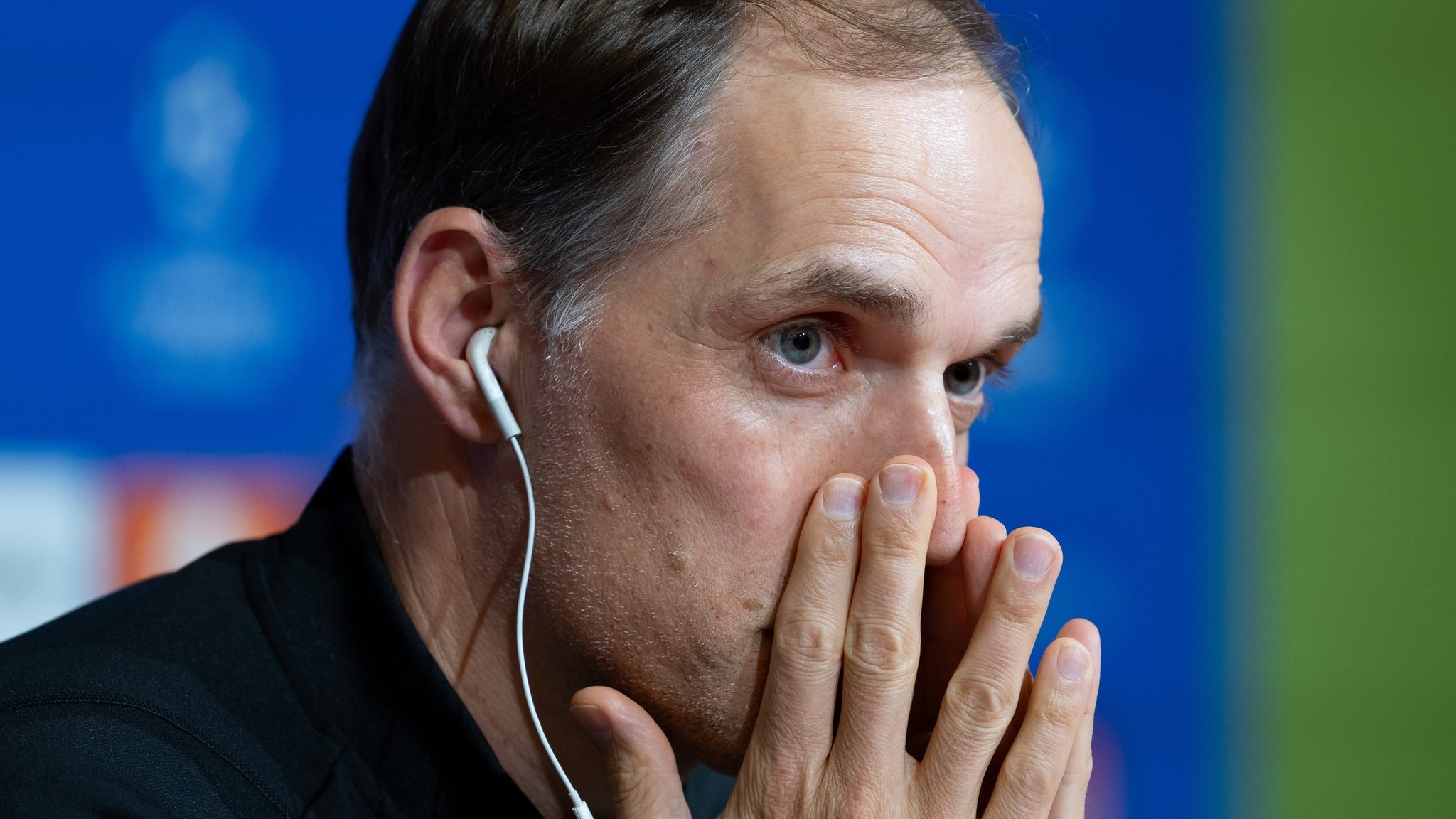 Thomas Tuchel auf der Pressekonferenz vor Real Madrid