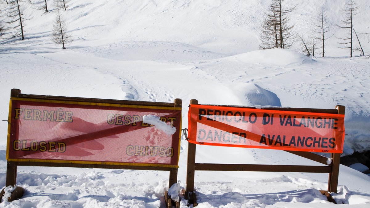Archivbild: Warnung vor Lawinen im Aostatal 