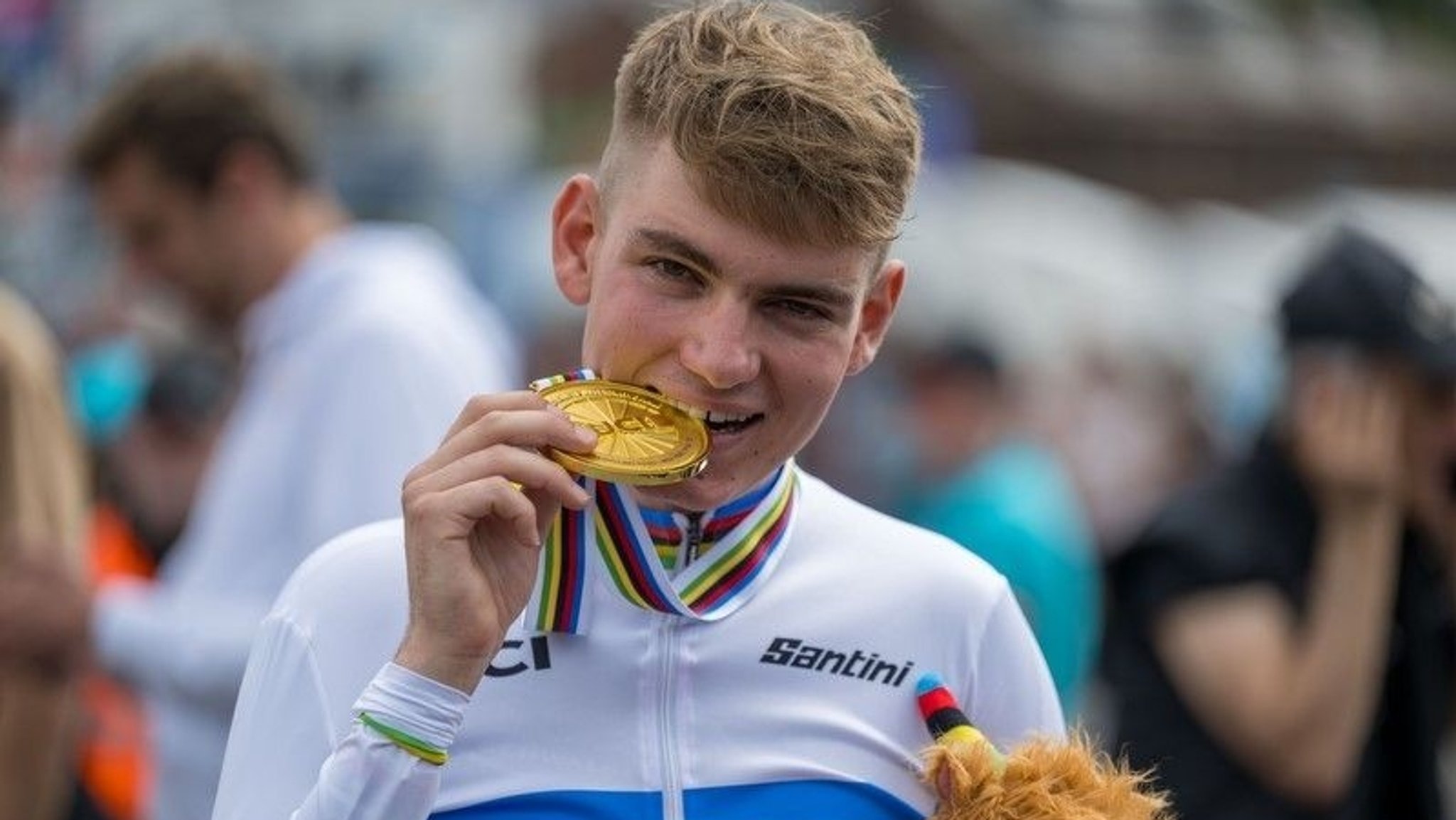 Paracycler Maximilian Jäger aus Bad Kissingen holte bei der Para-WM Glasgow 2023 in Gold. 