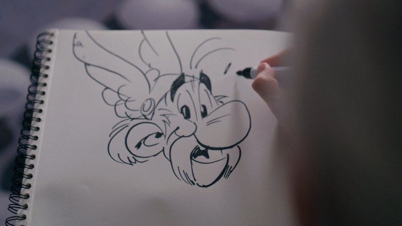 Hand zeichnet Asterix