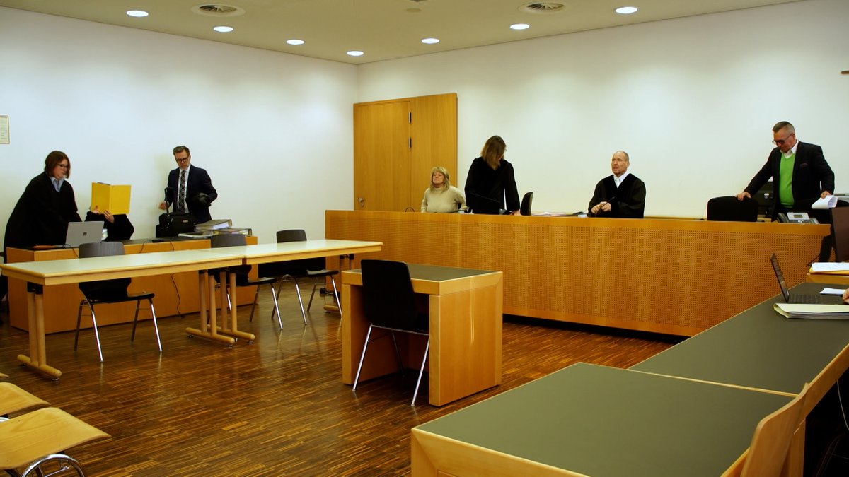 Gerichtssaal im Landgericht Augsburg