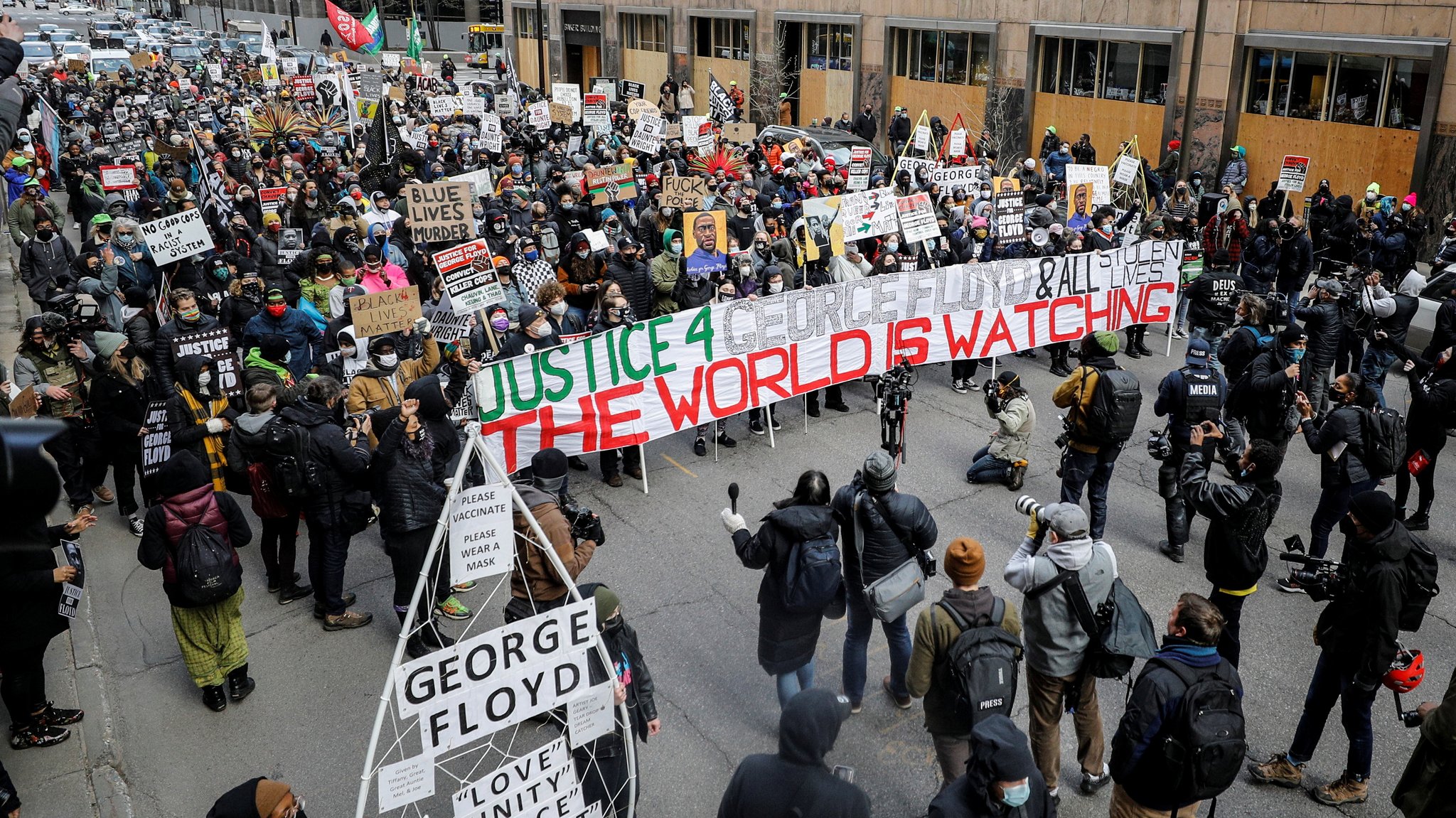 Demonstration in Minneapolis