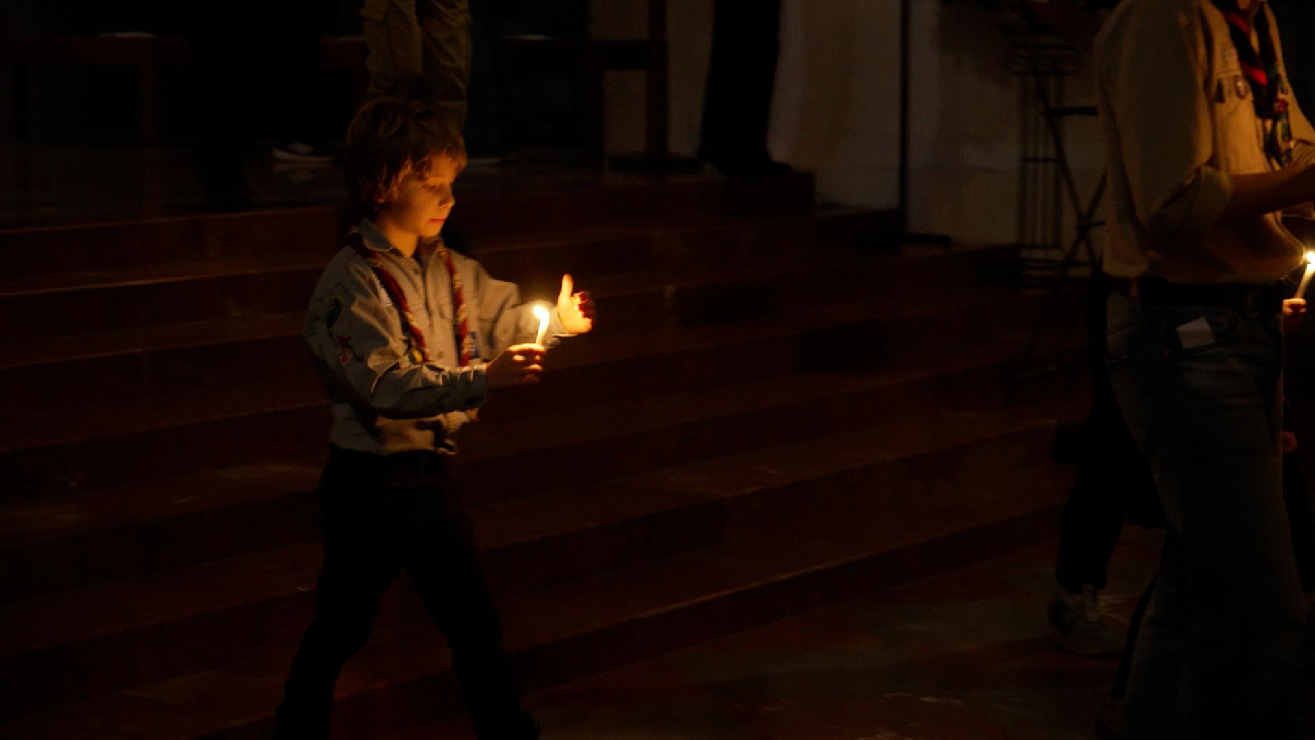Friedenslicht in München empfangen