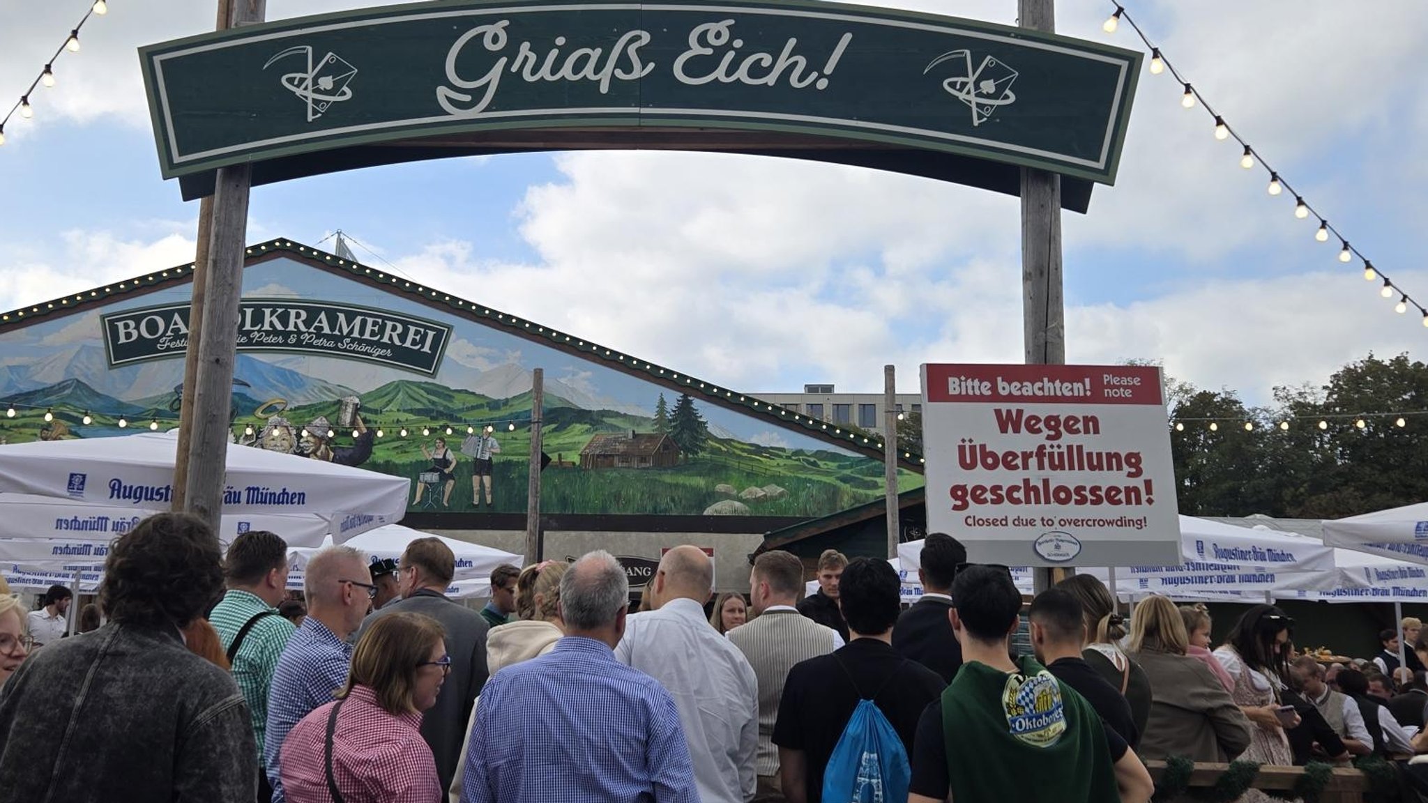 Foto von der Oidn Wiesn  - auch hier ist an diesem Samstagnachmittag geschlossen