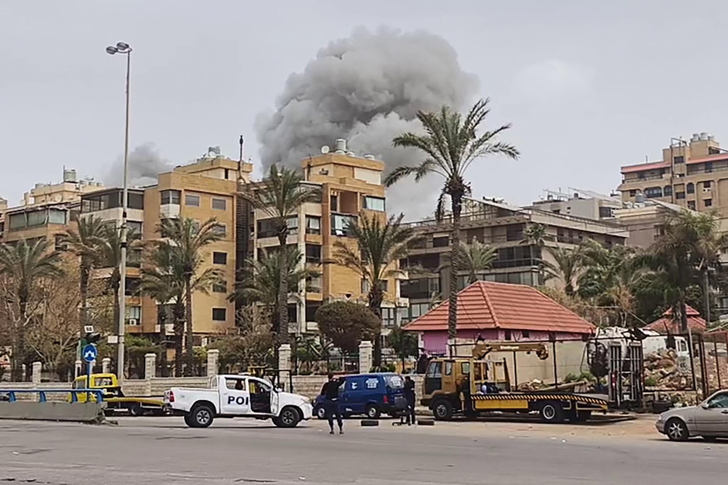 Raketenangriff in Beirut am 05.04.2026