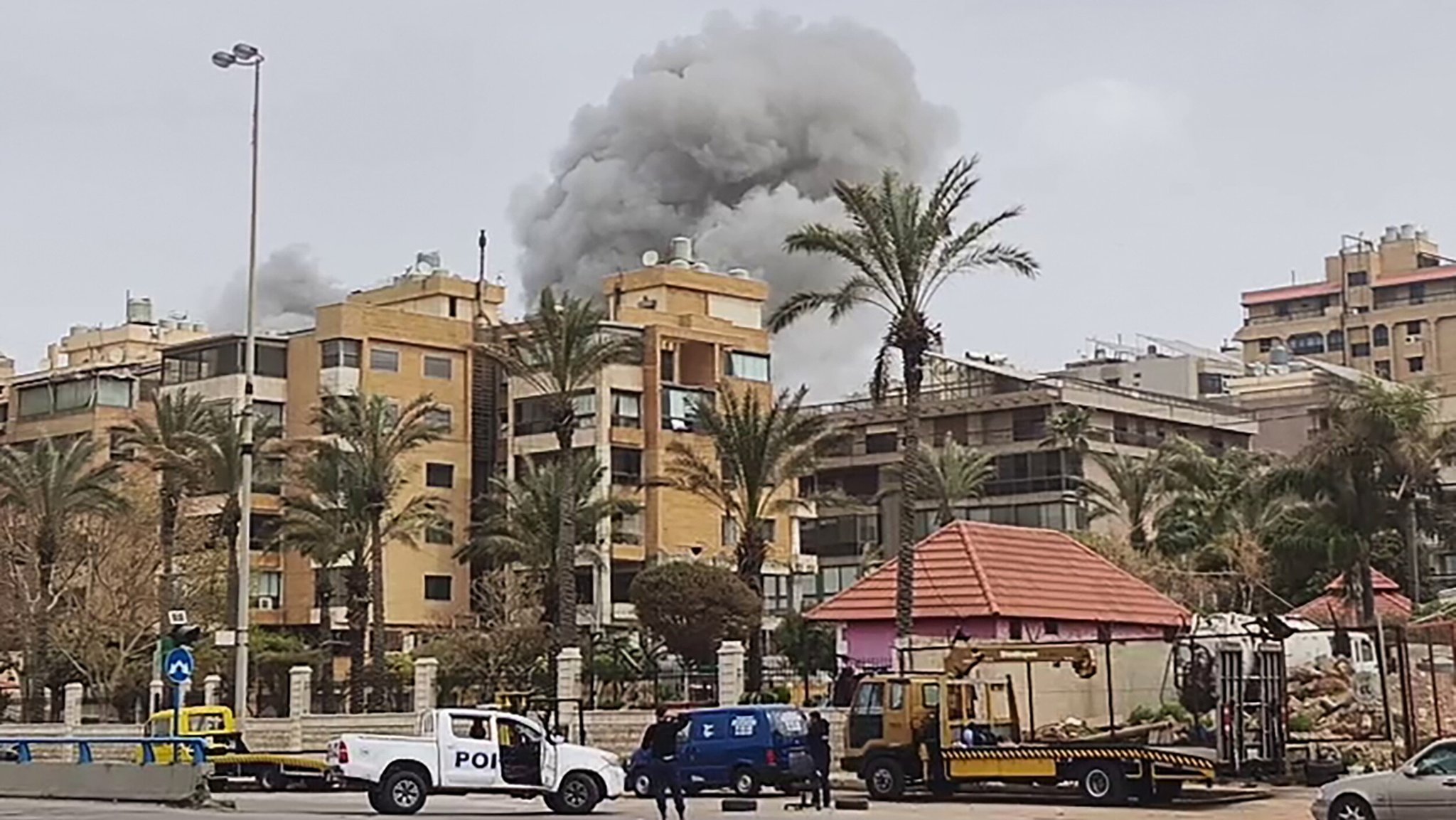 Raketenangriff in Beirut am 05.04.2026