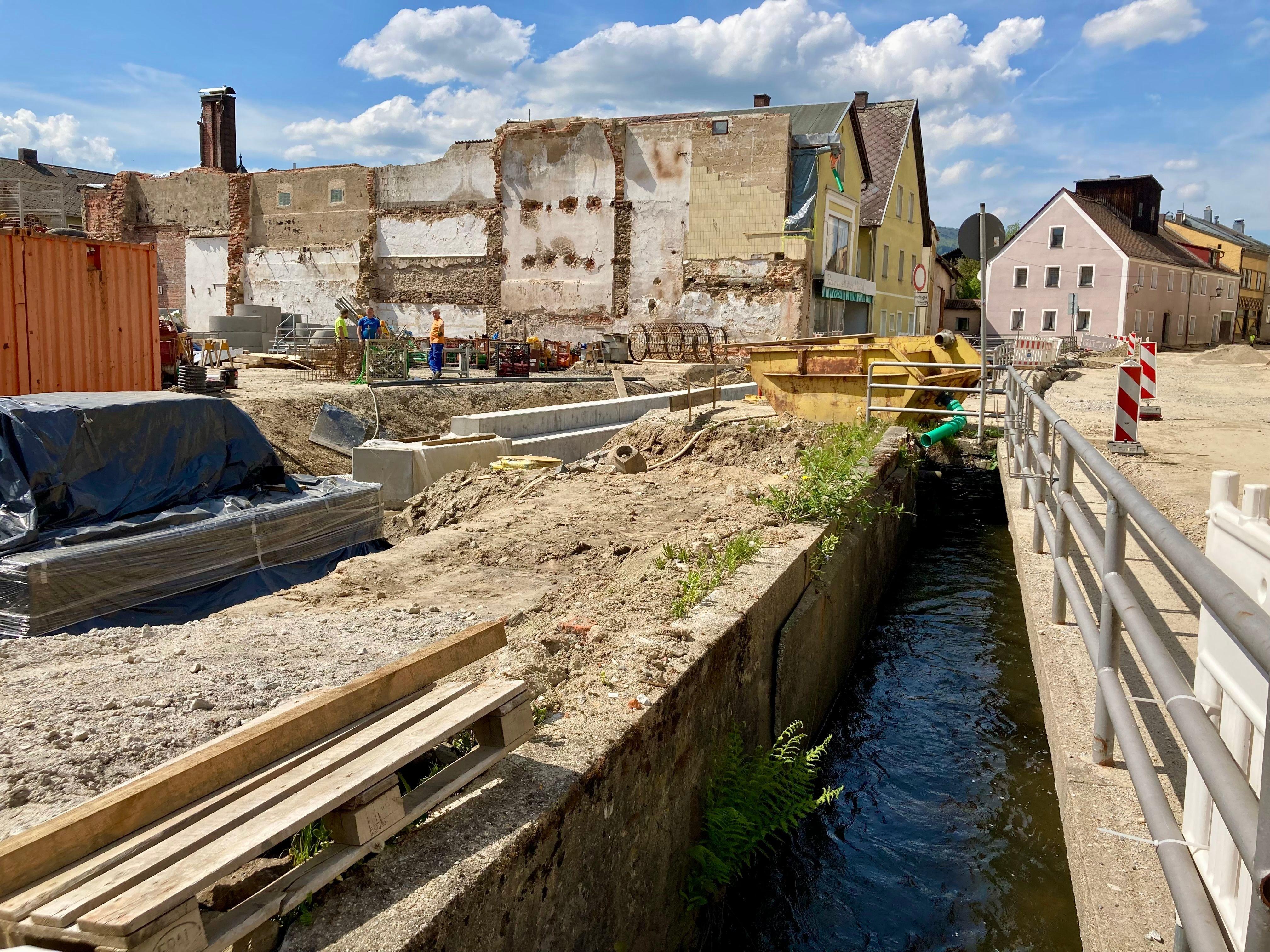 Bauarbeiten in Furth im Wald