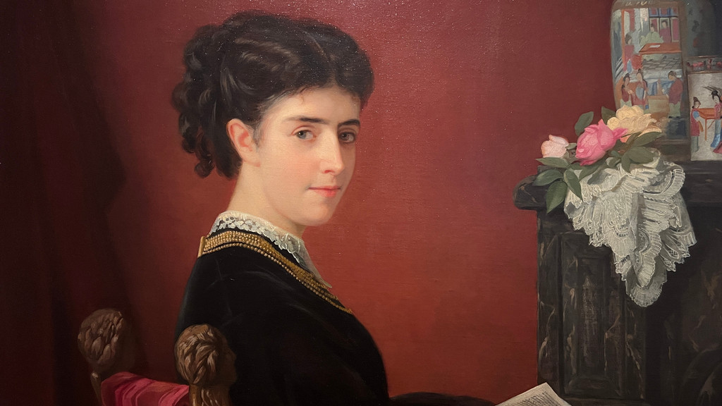 Dieses Portrait wurde 1868 von der Künstlerin Antoine Volkmar angefertigt und schaffte es sogar in die Nationalgalerie.