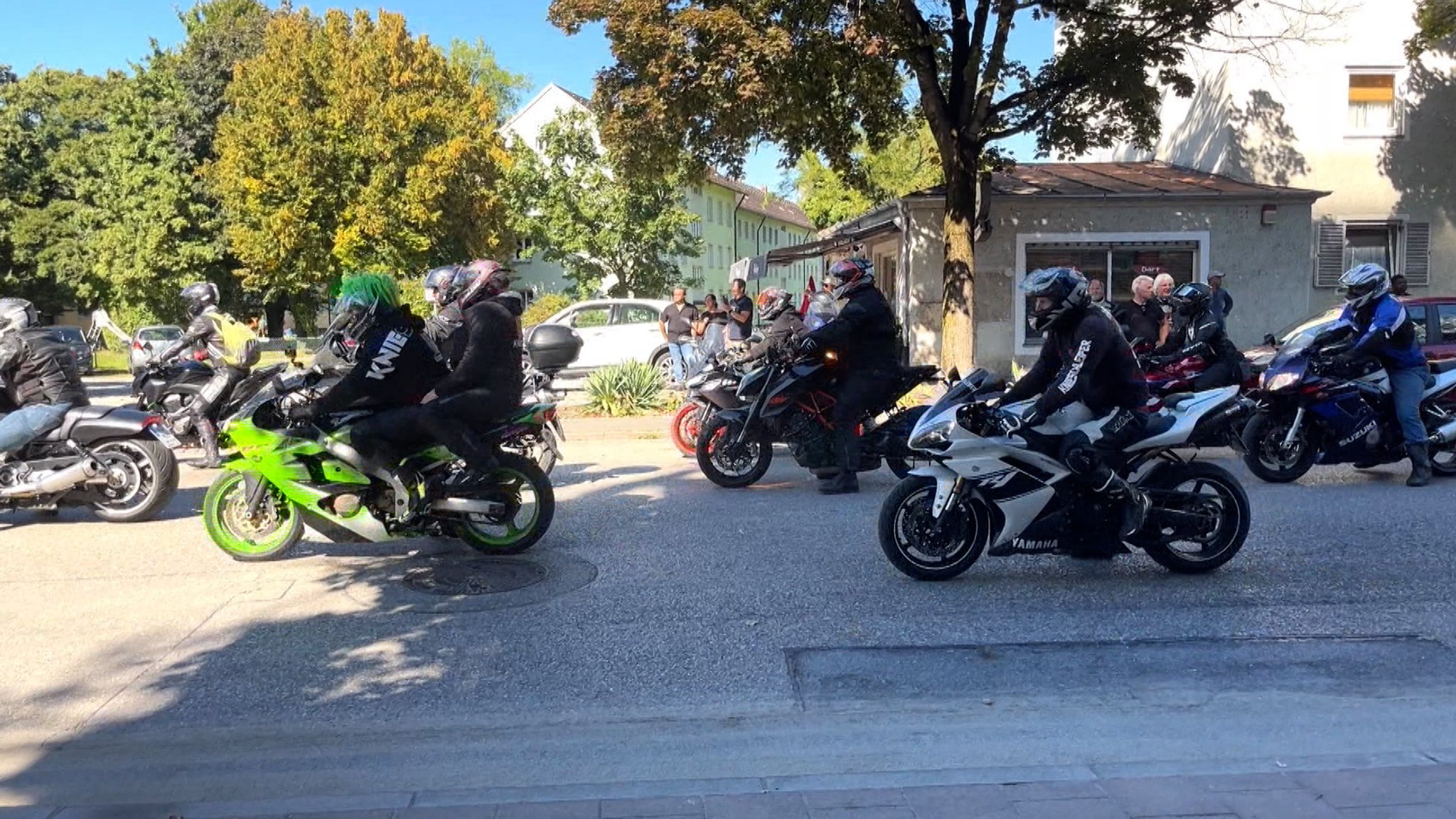 Motorrad-Demo in Rosenheim