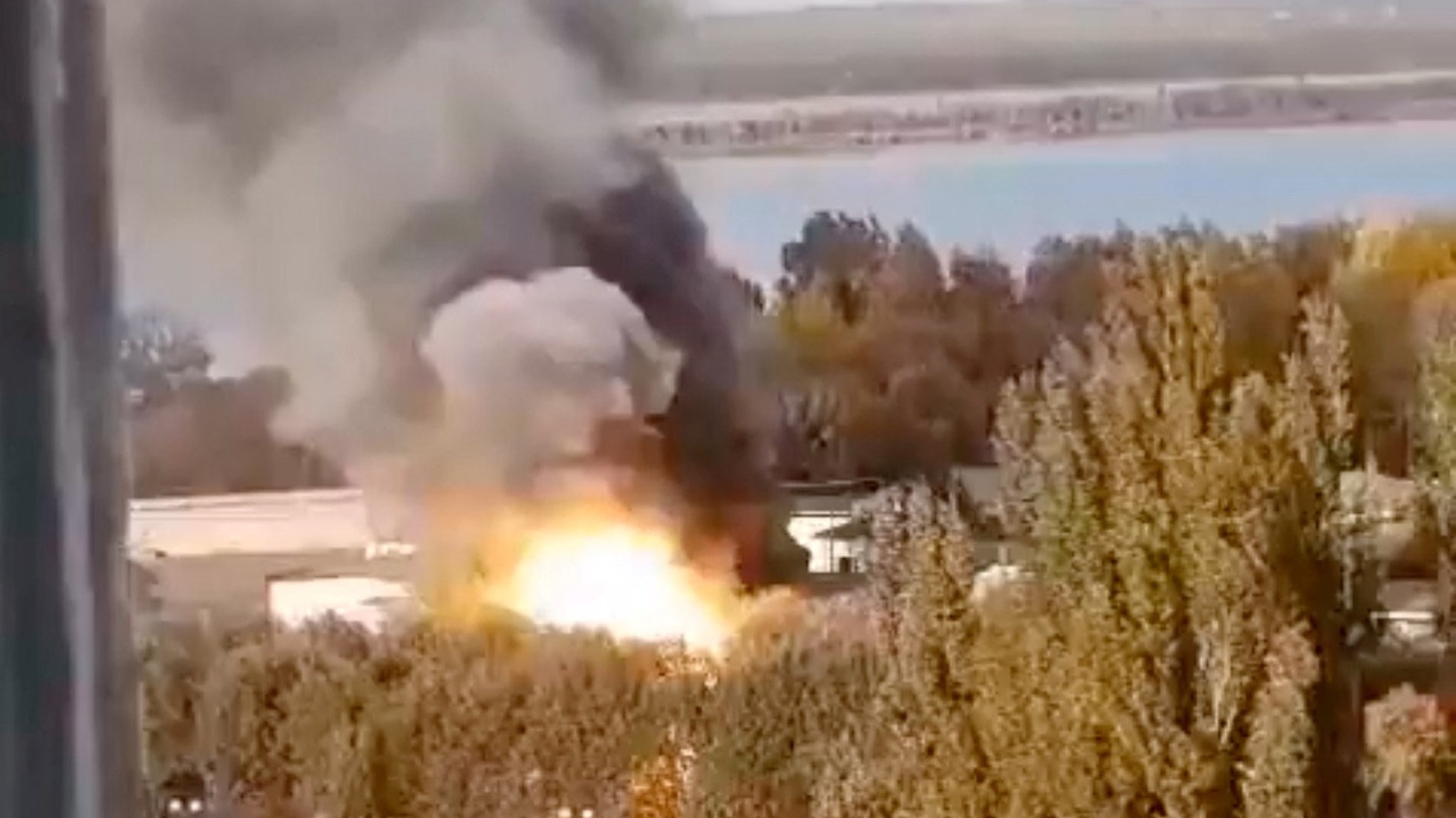 Explosion in Kurchatov in der Region Kursk (03.10.2024)