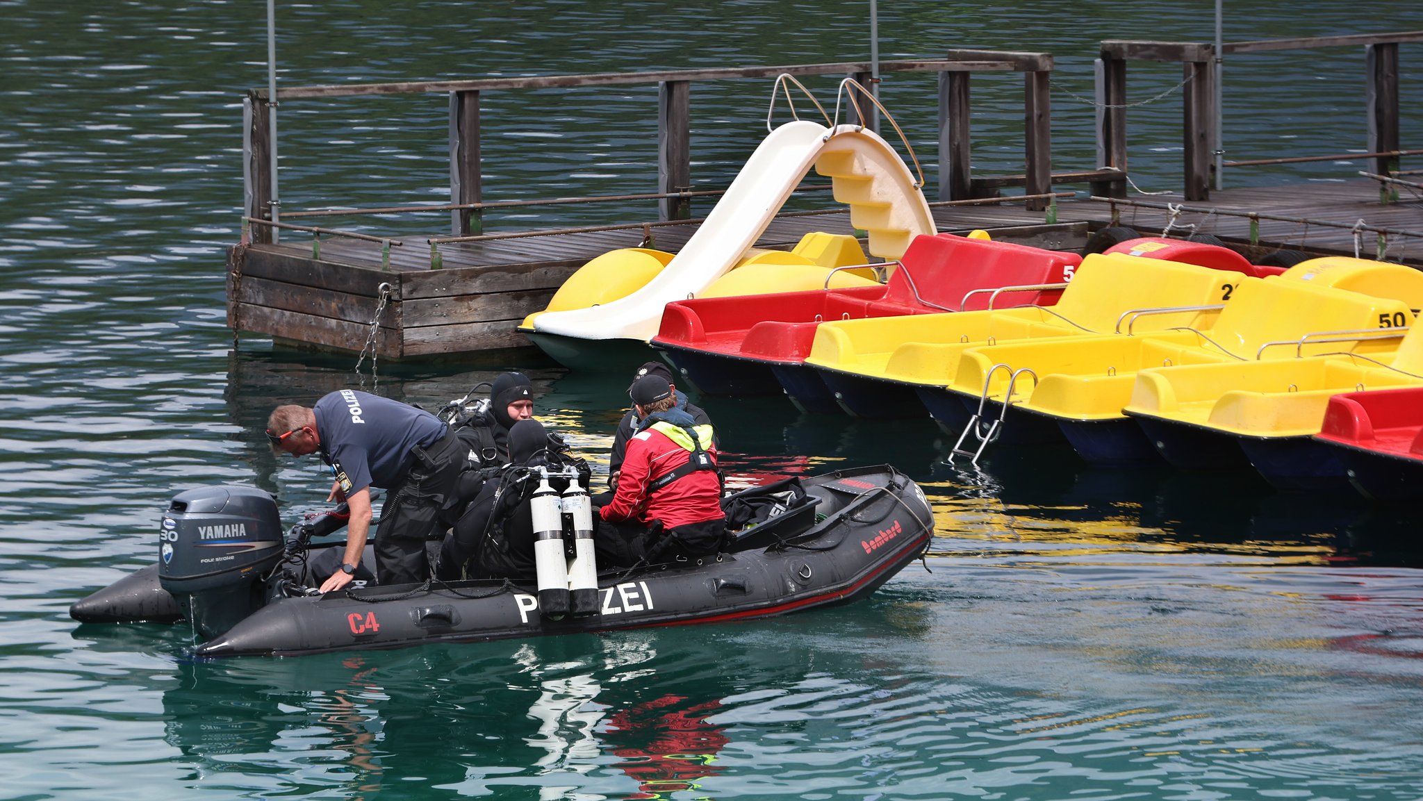 Vermissten-Suche im Eibsee