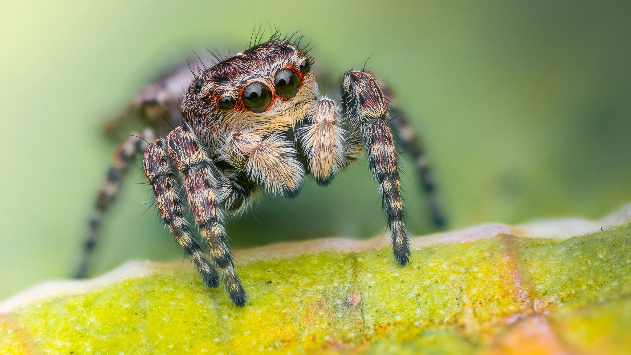 Ein Sumpfhockling-Weibchen bewacht Spinnennester, die sich meist an Binsen oder Wollgräsern befinden. | Bild: Lukas Haselberger/Nationalpark Bayerischer Wald Ein Sumpfhockling-Weibchen bewacht Spinnennester, die sich meist an Binsen oder Wollgräsern befinden.