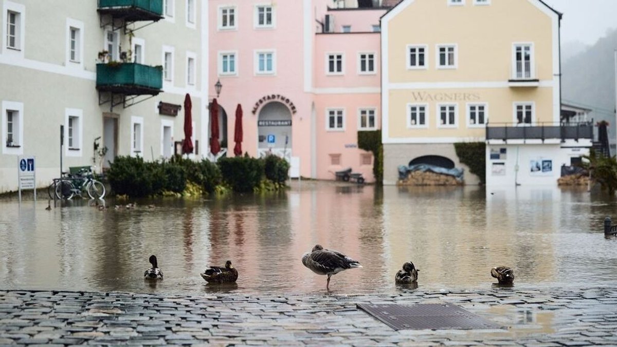 Hochwasser in der Passauer Altstadt