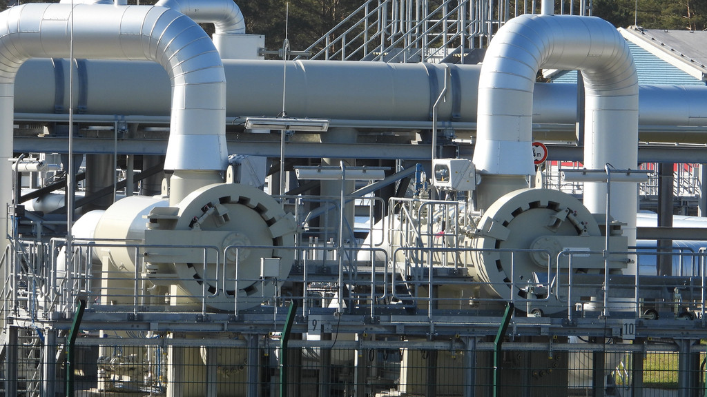 Im Industriegebiet von Lubmin enden die Gaspipelines für Nord Stream 1 und Nord Stream 2