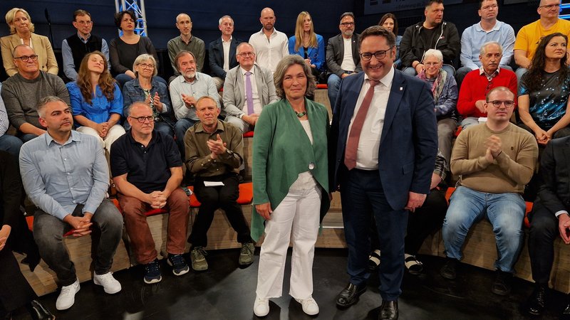 Das Thema: "Streit um geplantes Gips-Bergwerk – Gefahr für Würzburgs Trinkwasser?" | Bild: BR / Julius Kolb Das Thema: "Streit um geplantes Gips-Bergwerk – Gefahr für Würzburgs Trinkwasser?"