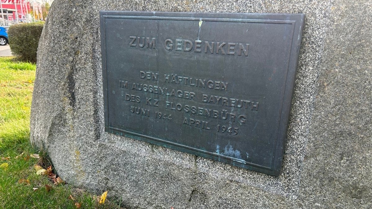 Gedenkstein an die KZ-Außenstelle in Bayreuth