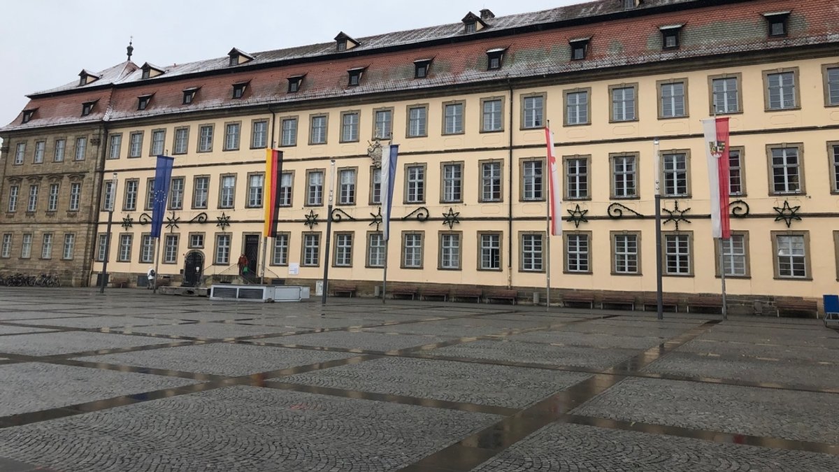 Rathausvorplatz in Bamberg