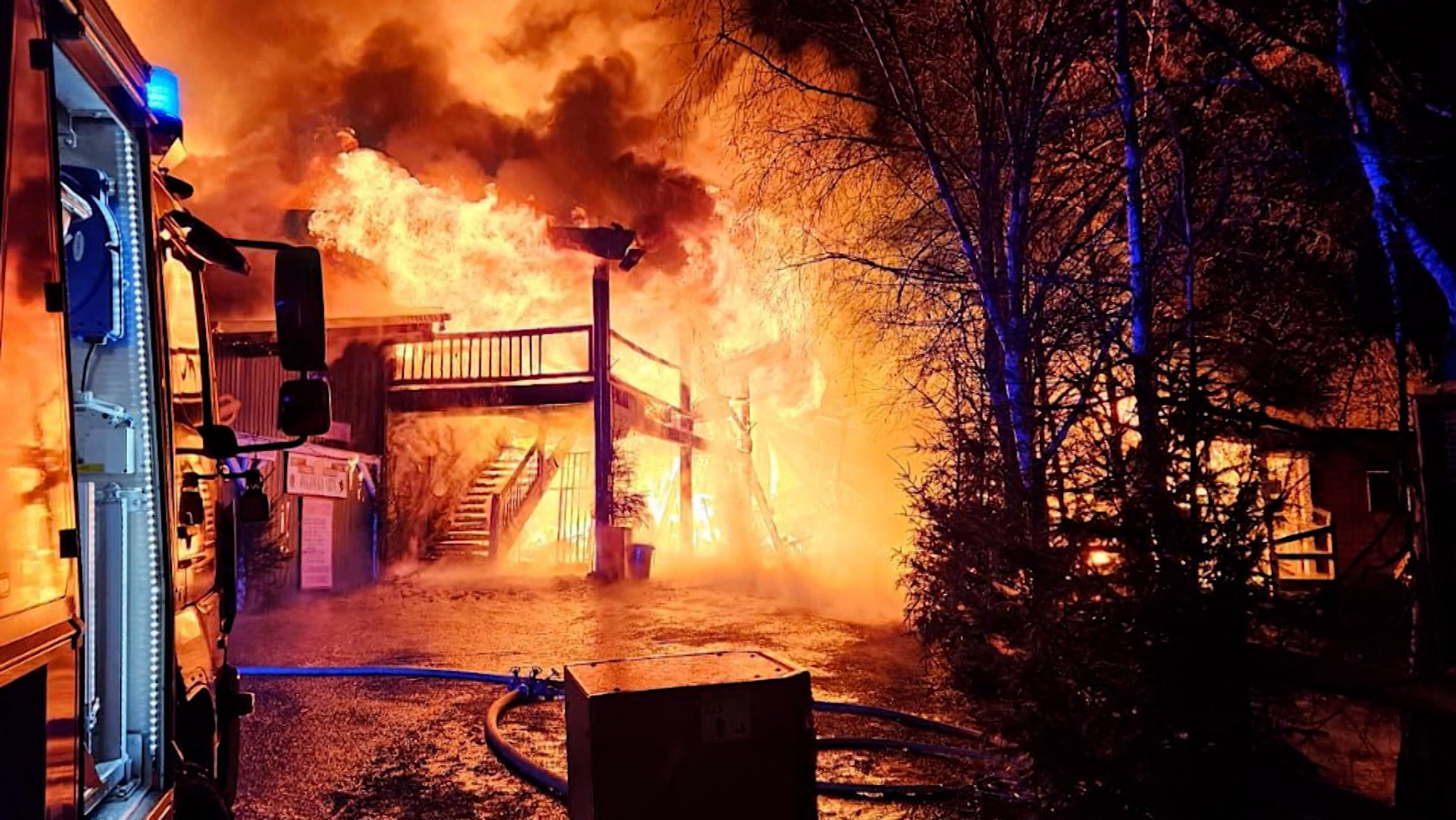 Großbrand in Westernstadt "Pullman City"