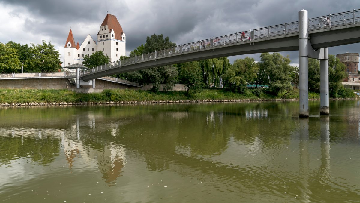Die Donau in Ingolstadt.