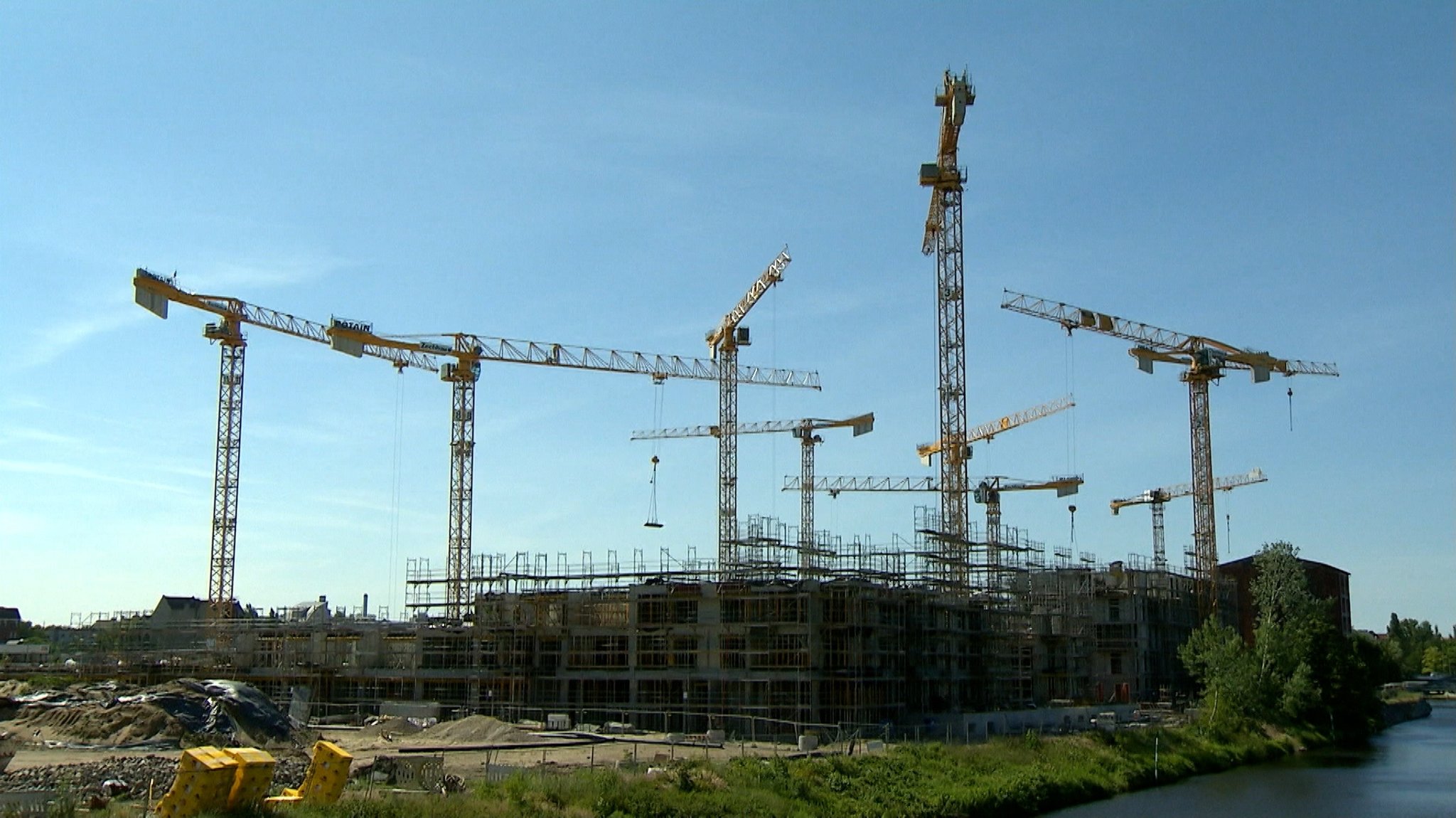 Wohnungsbau: Baustelle.