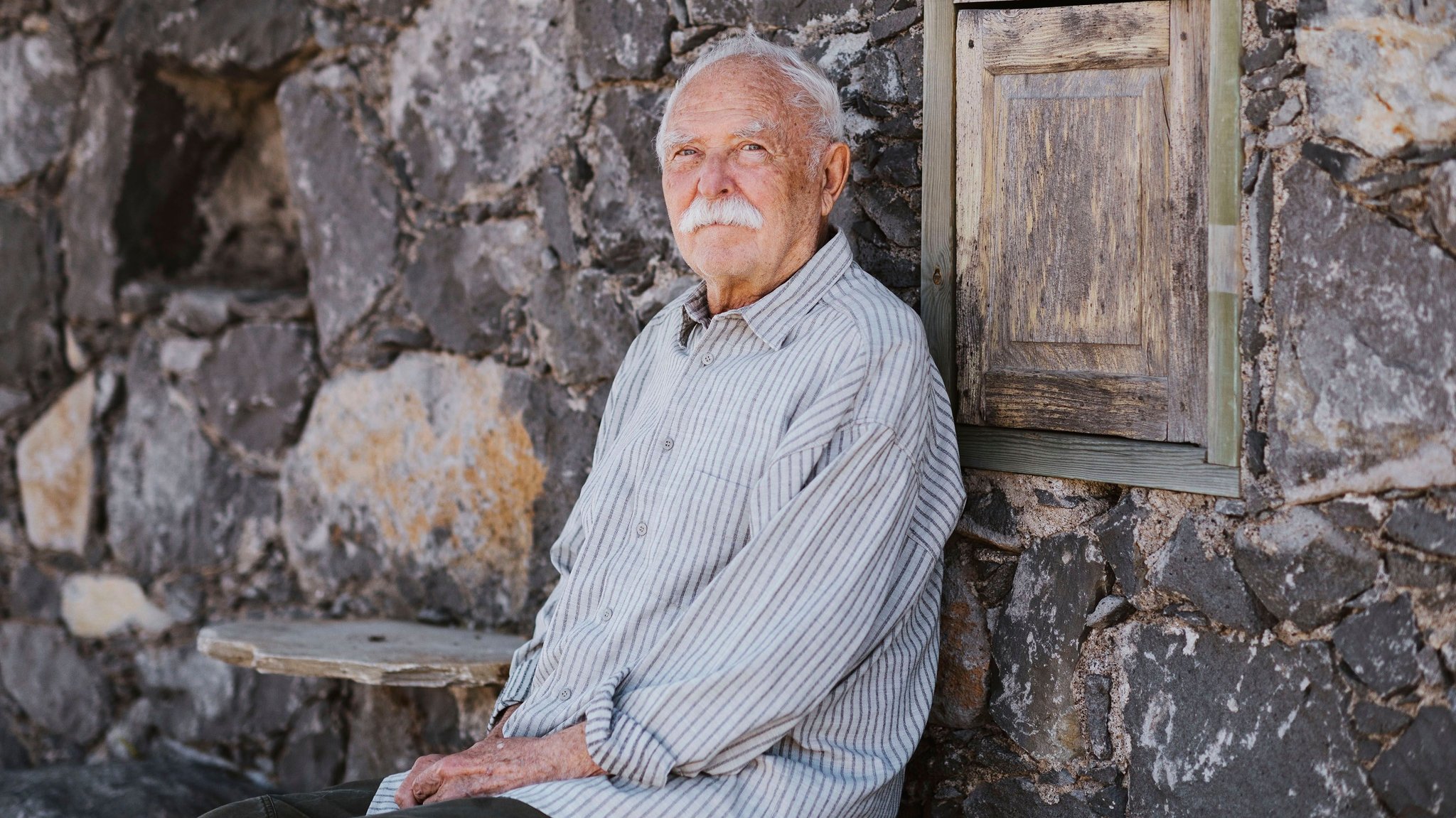 Janosch an seinem Wohnort auf Teneriffa, 2021