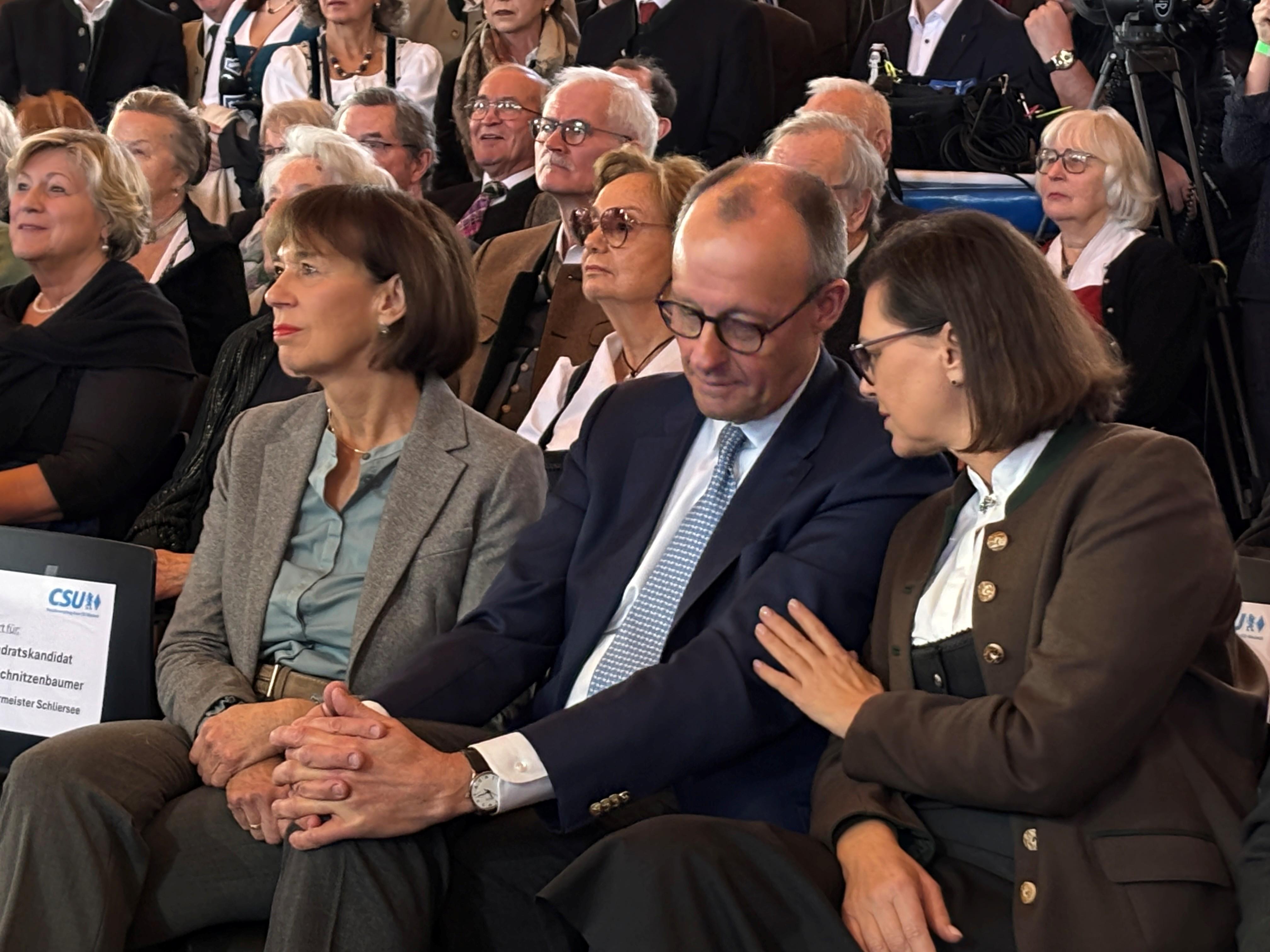 Friedrich Merz und Ilse Aigner beim Neujahrsempfang der CSU Miesbach
