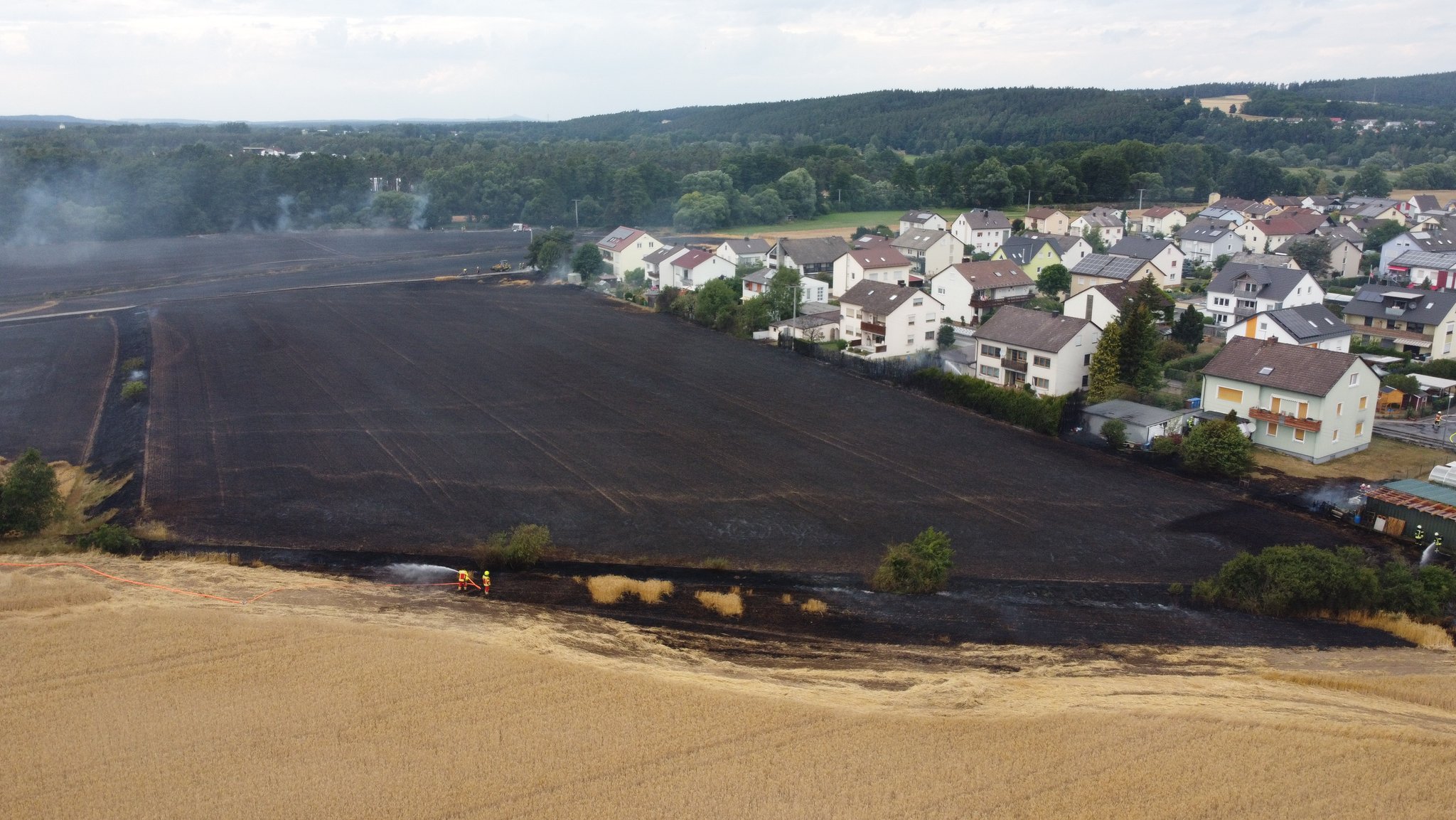 Viele Felder- und Wiesenbrände in der Oberpfalz