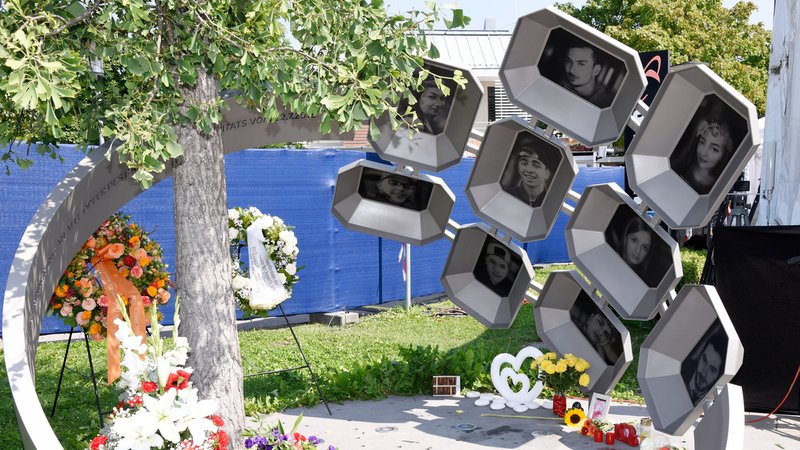 Das Denkmal für die Ermordeten am OEZ in München