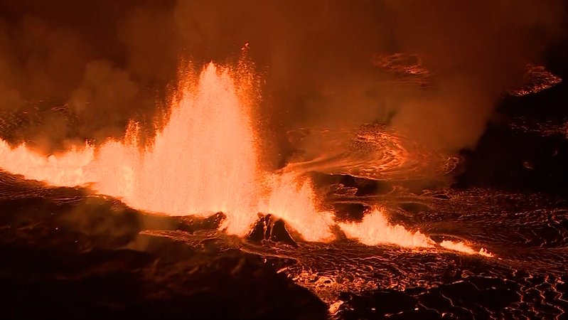 Video: Vulkanausbruch auf Island