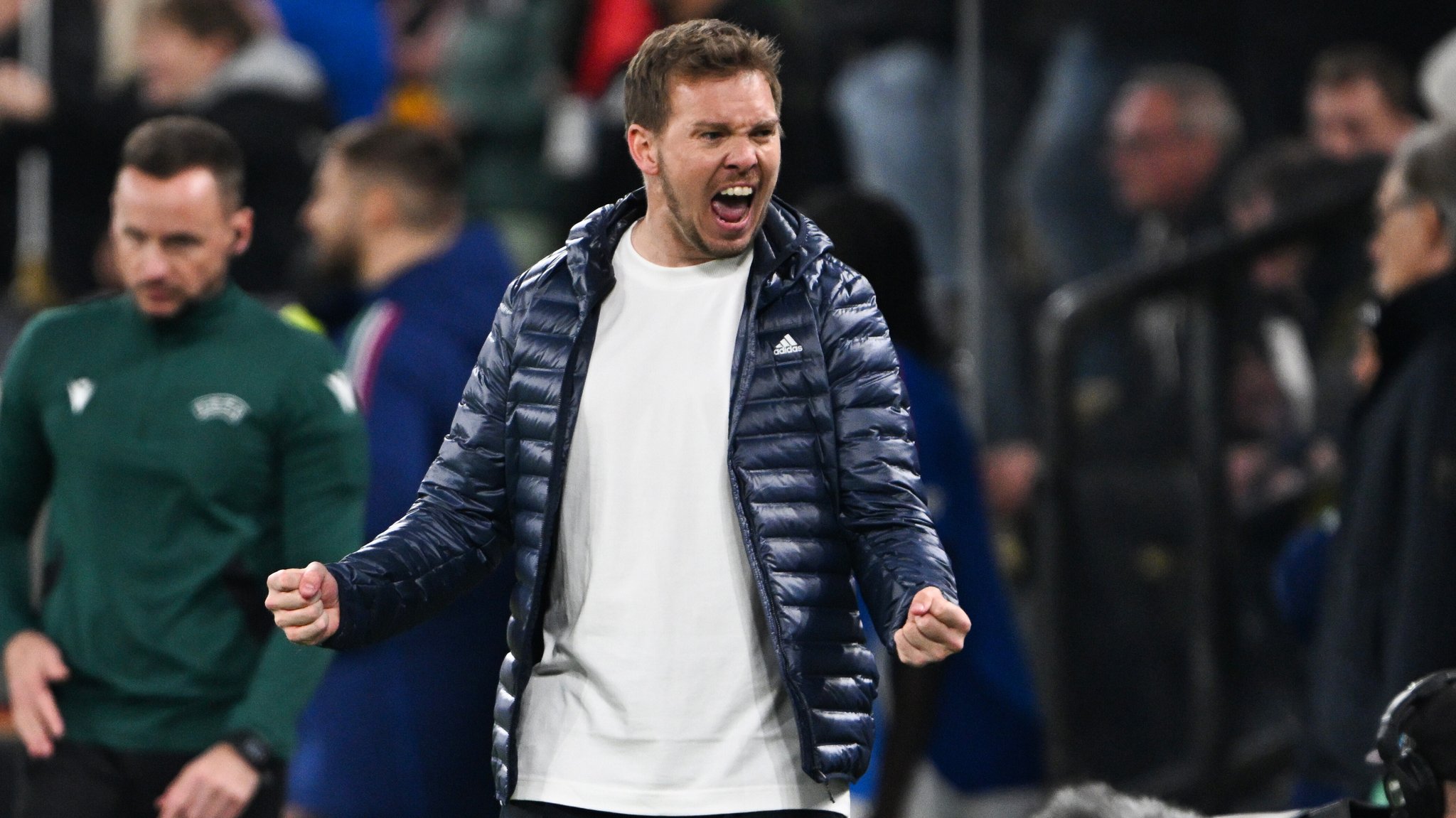 Bundestrainer Julian Nagelsmann jubelt | Bild: picture alliance/dpa | Federico Gambarini Bundestrainer Julian Nagelsmann jubelt