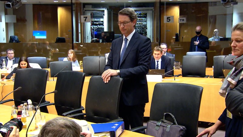Der ehemalige Bundesverkehrsminister Scheuer vor dem Maut-Untersuchungsausschuss | Bild: BR Der ehemalige Bundesverkehrsminister Scheuer vor dem Maut-Untersuchungsausschuss