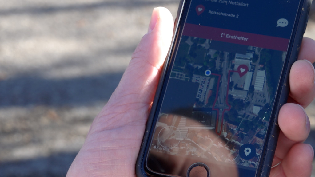 Lebensretter-App auf einem Smartphone