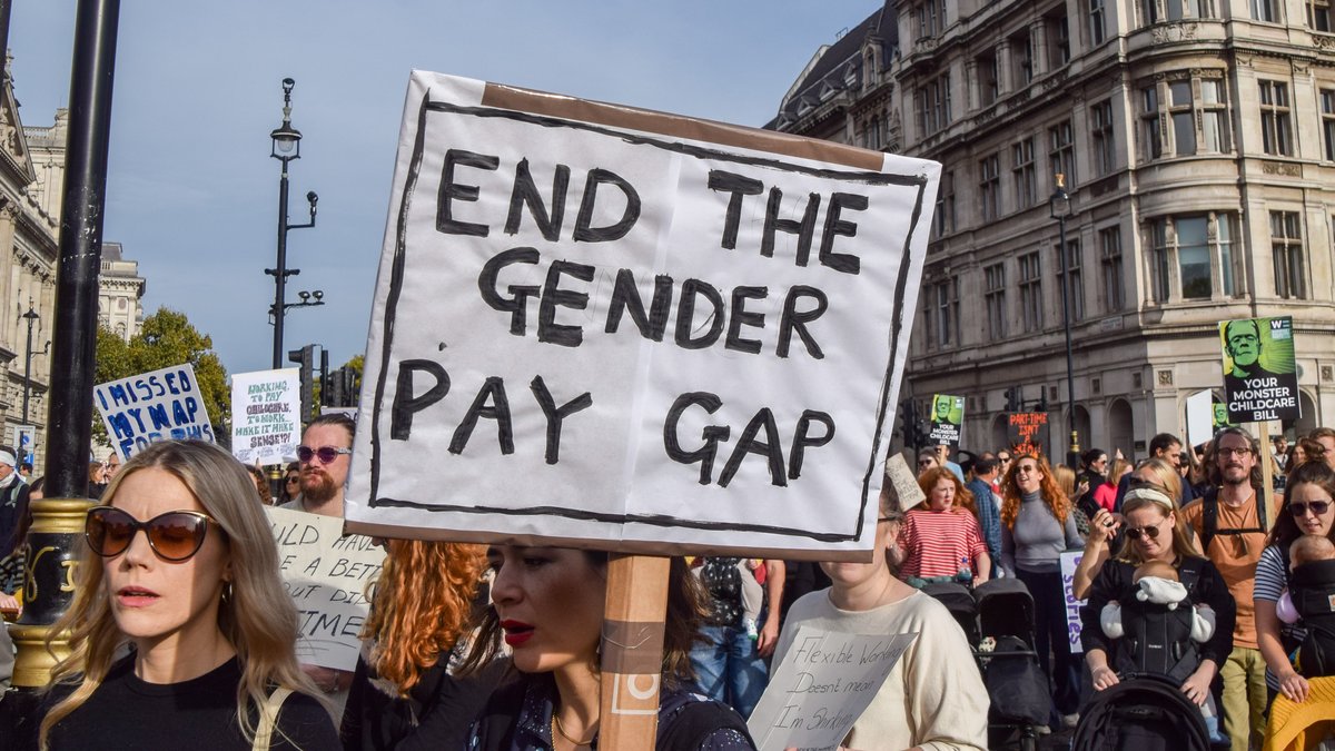 Demonstration gegen Gender Pay Gap (Symbolbild)