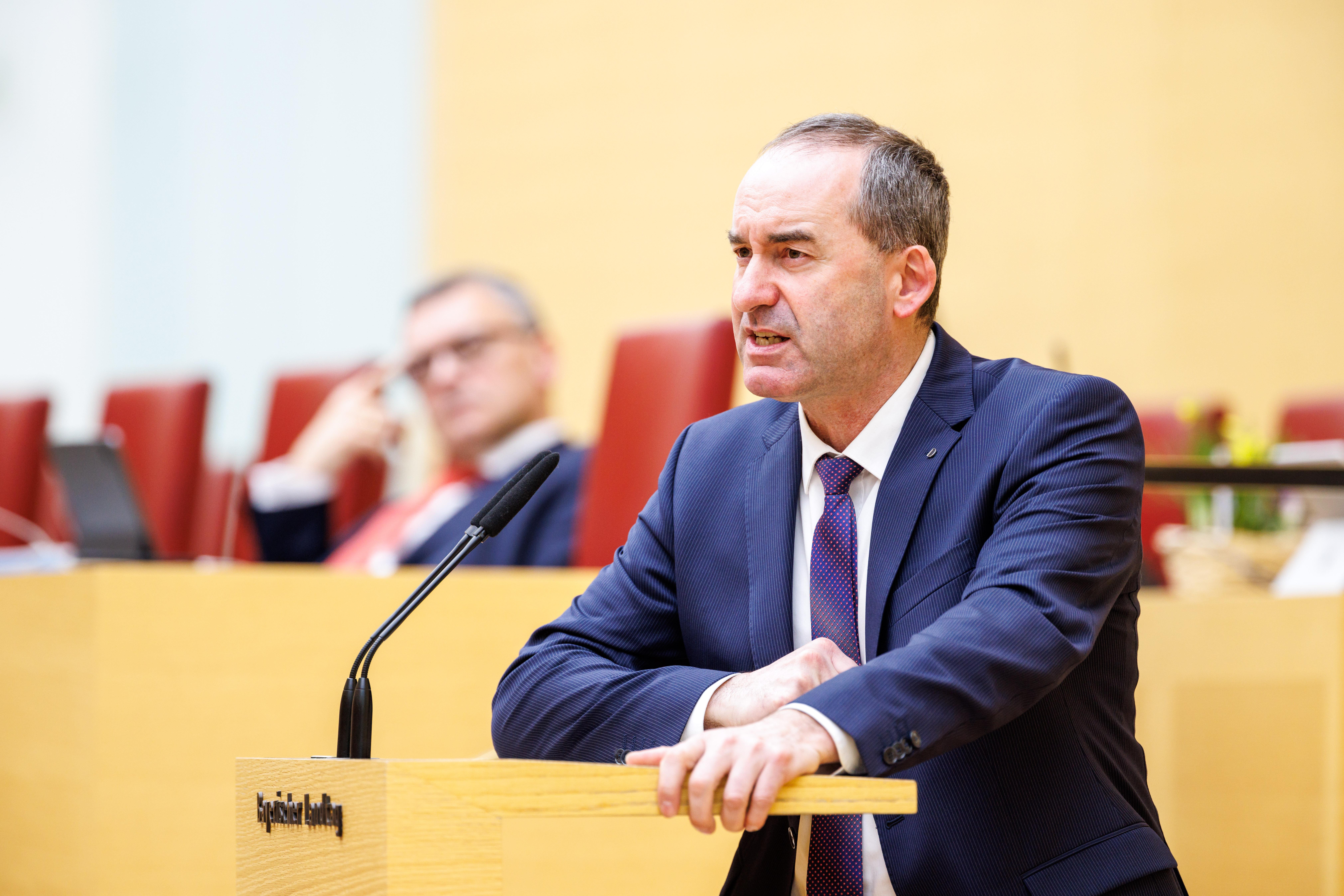Hubert Aiwanger im Landtag
