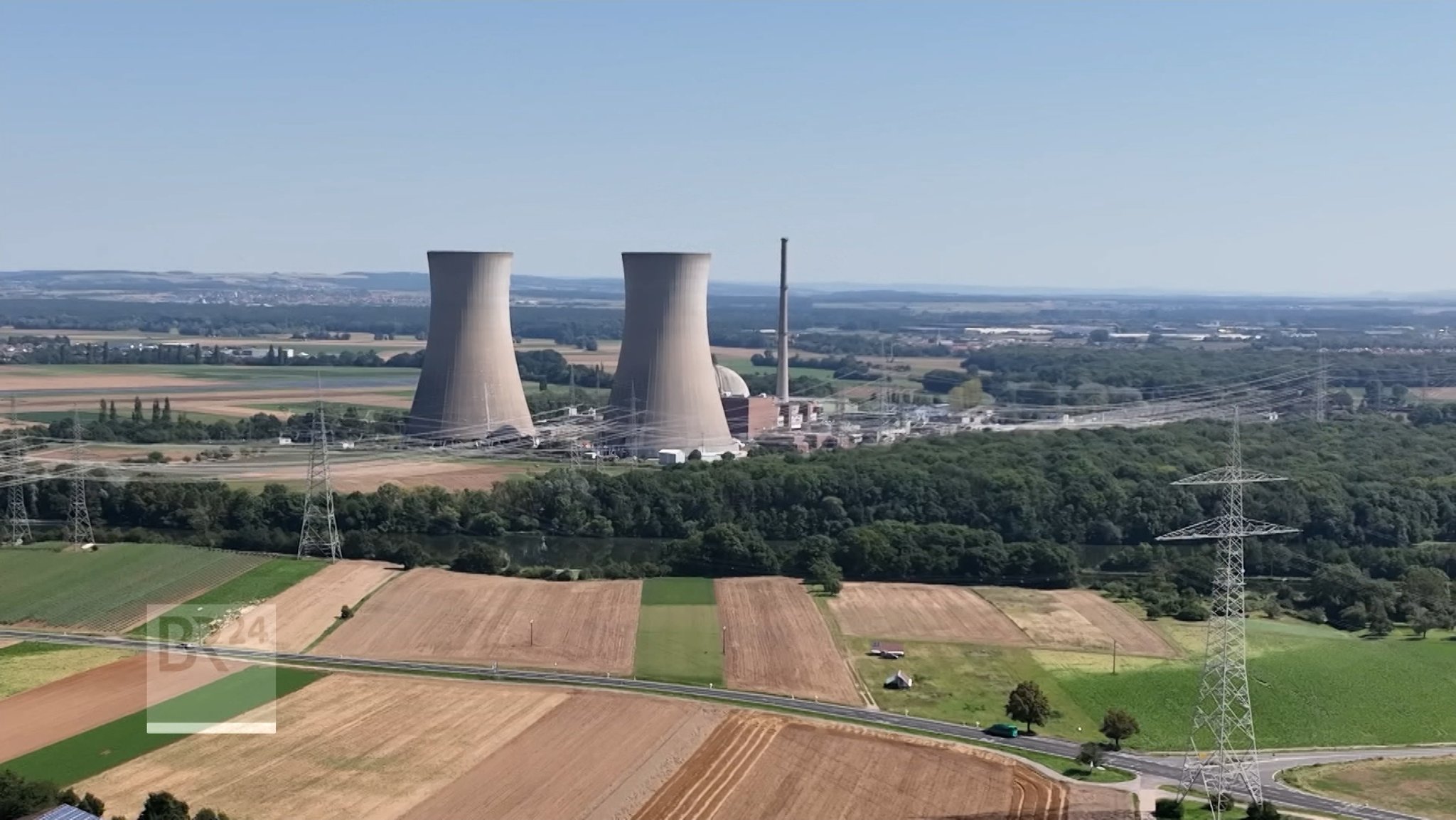 Die Kühltürme des stillgelegten Kernkraftwerks Grafenrheinfeld