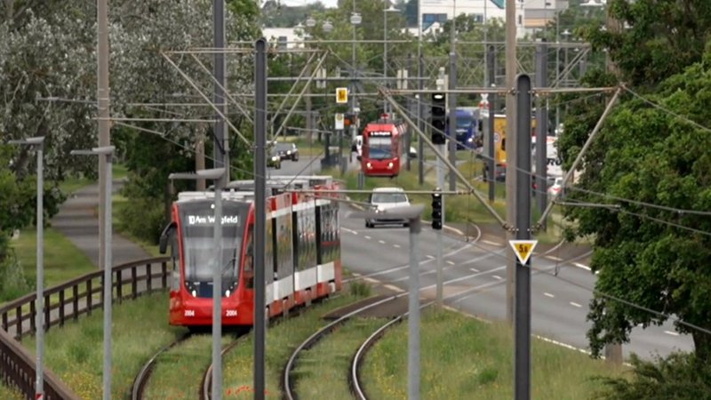 Den Nürnberger Norden hat die Straßenbahn schon erreicht. Die Stadt-Umland-Bahn soll von hier aus weiter nach Erlangen und Herzogenaurach fahren.