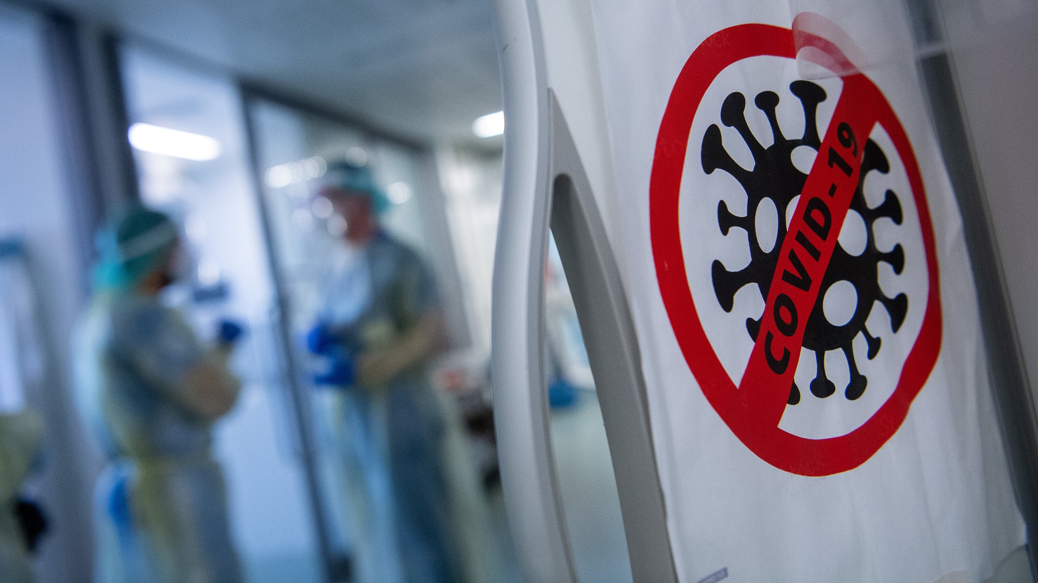 Ein Symbol auf der Intensivstation für Corona-Patienten