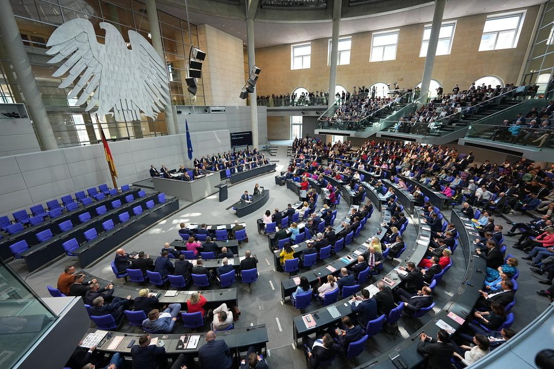 Konstituierende Sitzung des neuen Bundestags.