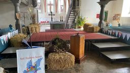 Das Friedensfest der Gemeinde Meeder findet unter anderem in der St. Laurentiuskirche statt. | Bild:BR/Andi Ebert