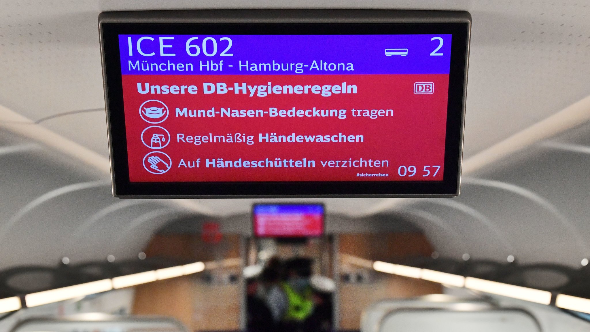 Die Regeln der Deutschen Bahn: Auch Maske tragen