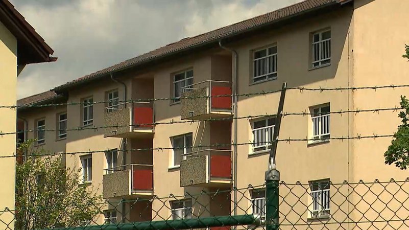 Das Ankerzentrum in Bamberg. | Bild: BR Das Ankerzentrum in Bamberg.