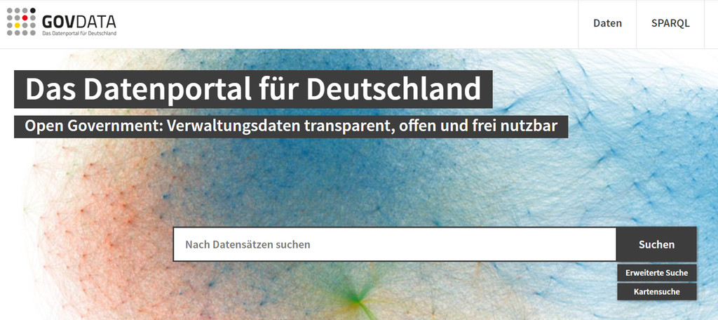 Screenshot govdata.de