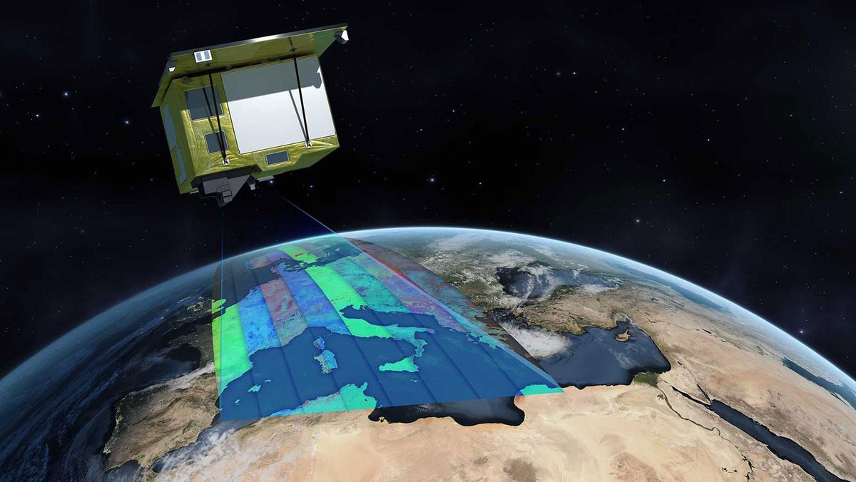 Der deutsche Umweltsatellit EnMAP des DLR ist ein Erdbeobachtungssatellit. Er beobachtet unsere Erde in 242 verschiedenen Farbkanälen.