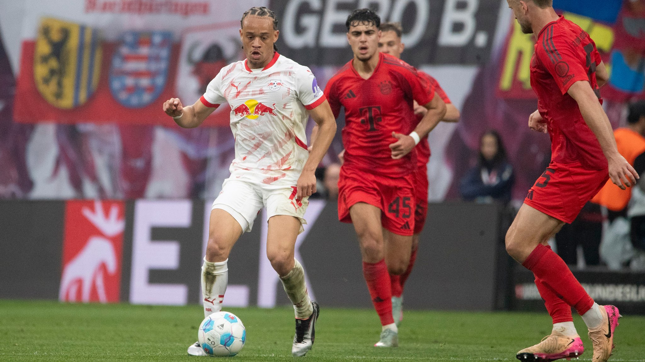 Spielszene RB Leipzig - Bayern München 
