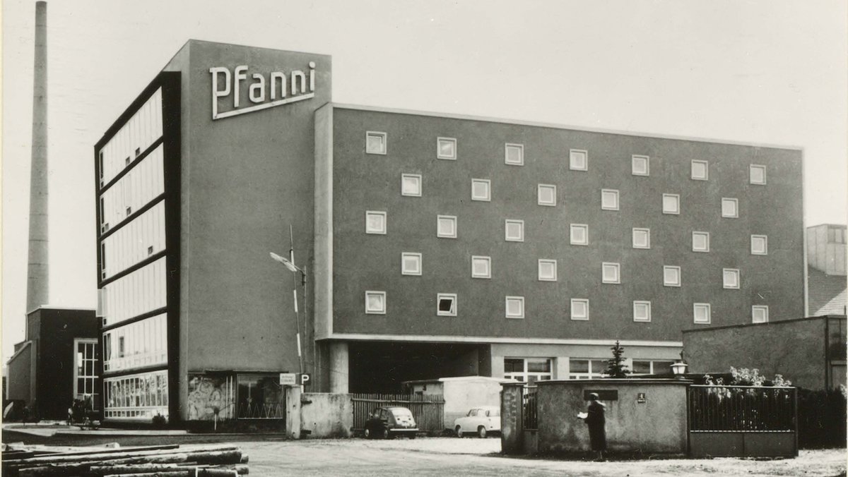 Das Bürogebäude von Pfanni im Jahr 1957.