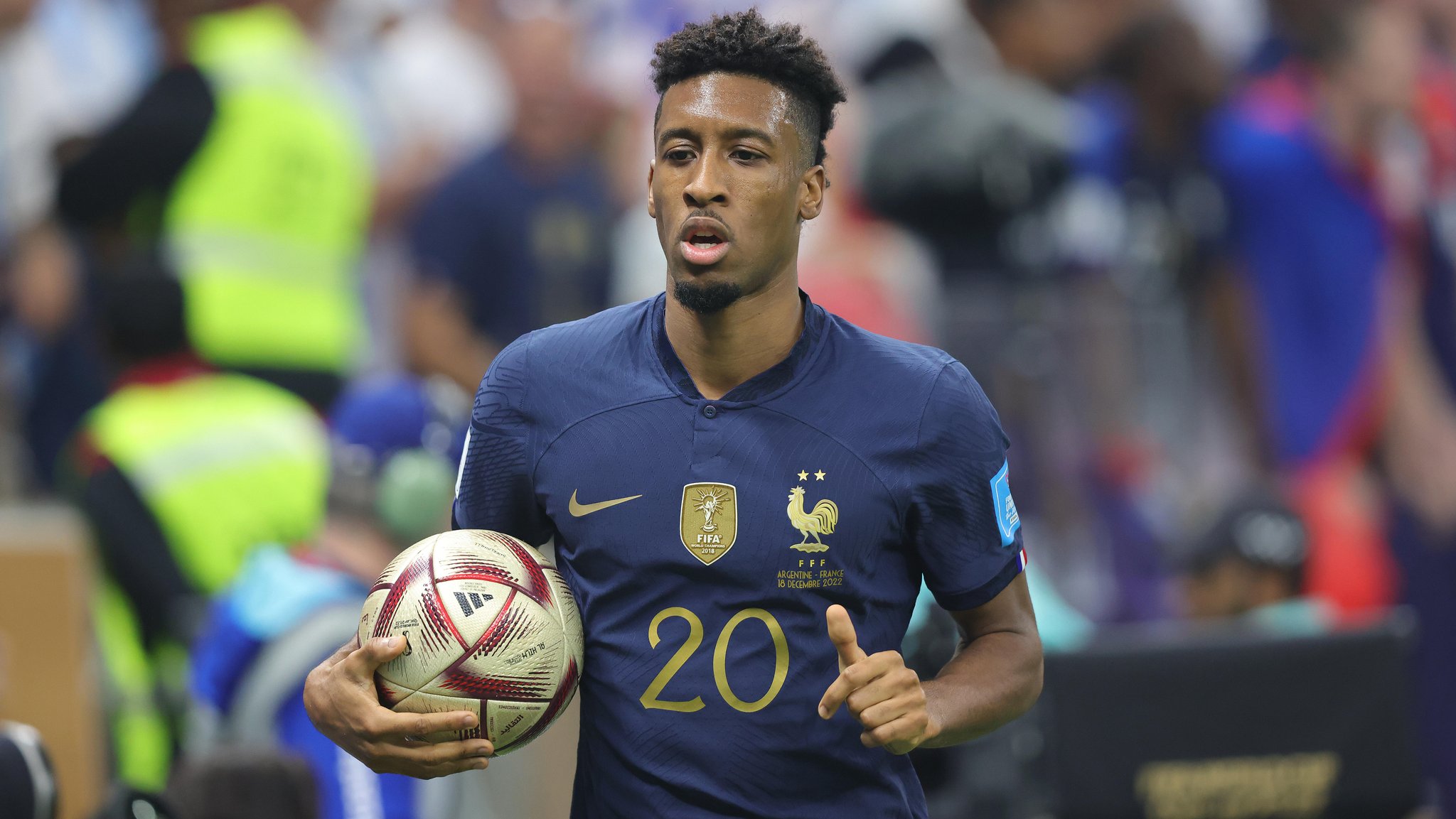 Kingsley Coman beim WM-Finale in Katar