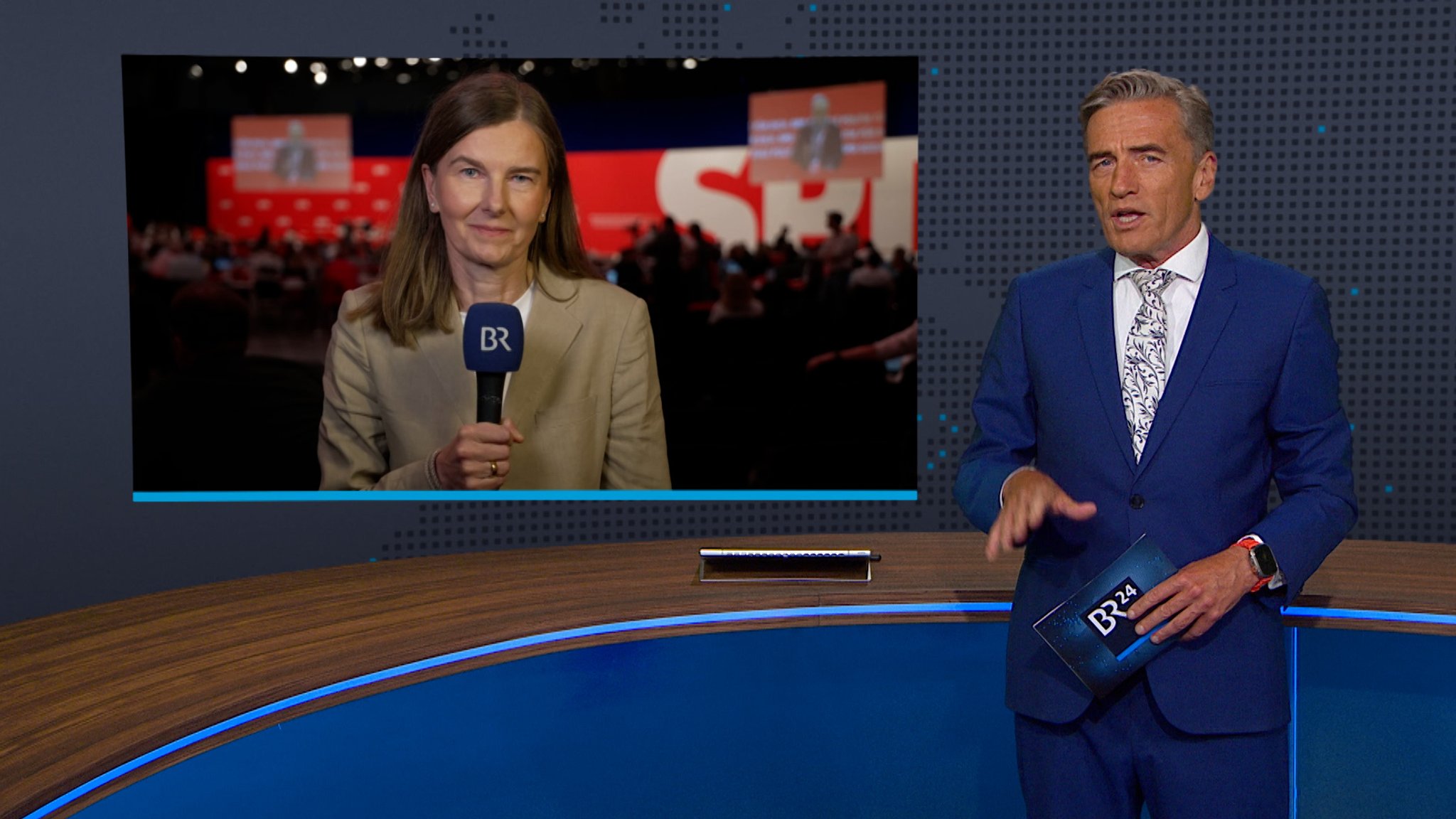 BR-Korrespondentin Barbara Kostolnik zum SPD-Parteitag